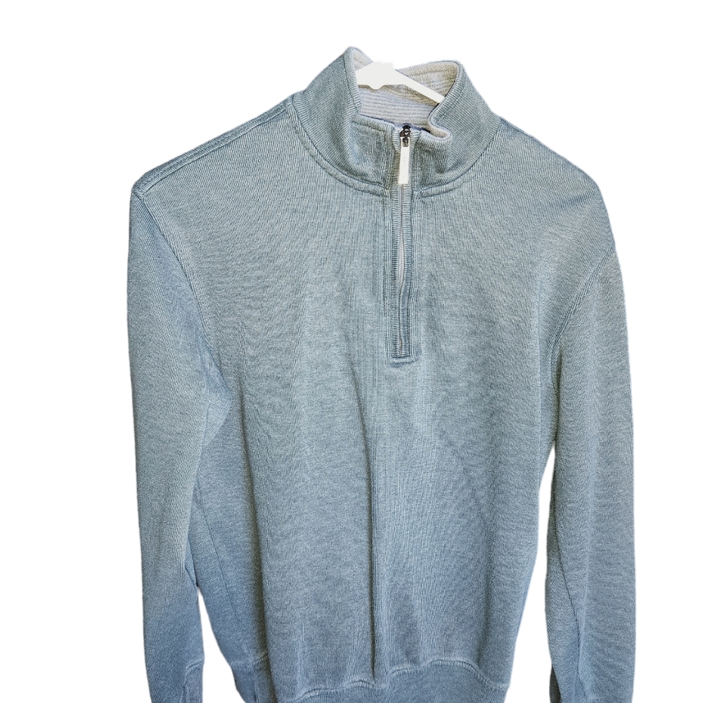 Van Heusen Men's 1/4 Zip-up Long Sleeve Sweater - Small